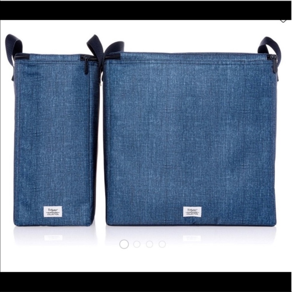 Thirty-one Thermal Set, Blue Crosshatch